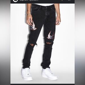 Ksubi Black Skinny Jeans Sleek Modern Fit. 99%cotton